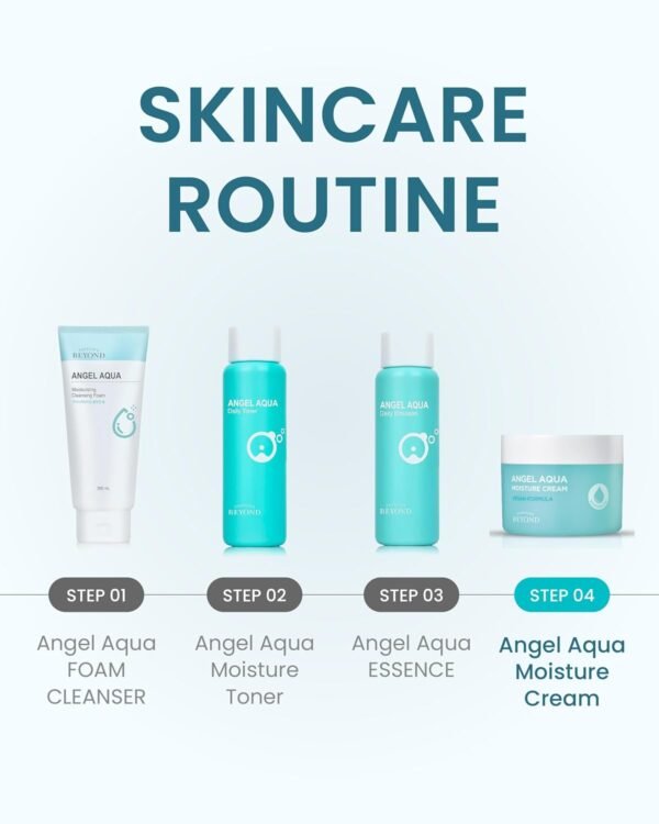 BEYOND Angel Aqua Cream (5.1fl oz) - Instant Cooling, Hydrating, Soothing Lightweight Face Gel Moisturizer, Sleeping Mask. Korean Skin Care, Vegan. Cica, Hyaluronic Acid, Panthenol.