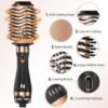 Hair Dryer Brush Blow Dryer Brush in One for Drying and Straightening, Volumizer Multi-Styler for All Hair Types, Frizz-Free Blowout Brush for Salon Quality