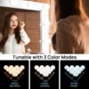 LED Vanity Lights For Mirror, Consciot Hollywood Style With 10 Dimmable Bulbs, Adjustable Color & Brightness, USB Cable, Stick on for Makeup Table Dressing Room Mirror