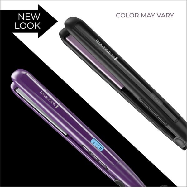 71UupTTtqzL._AC_SL1500_.jpg Remington 1" Flat Iron, Hair Straightener with Anti-Static Technology, Rapid 30-Second Heat-Up, 60-Minute Auto Shut-Off, 30% Longer Ceramic Floating Plates, and Titanium-Ceramic Coating