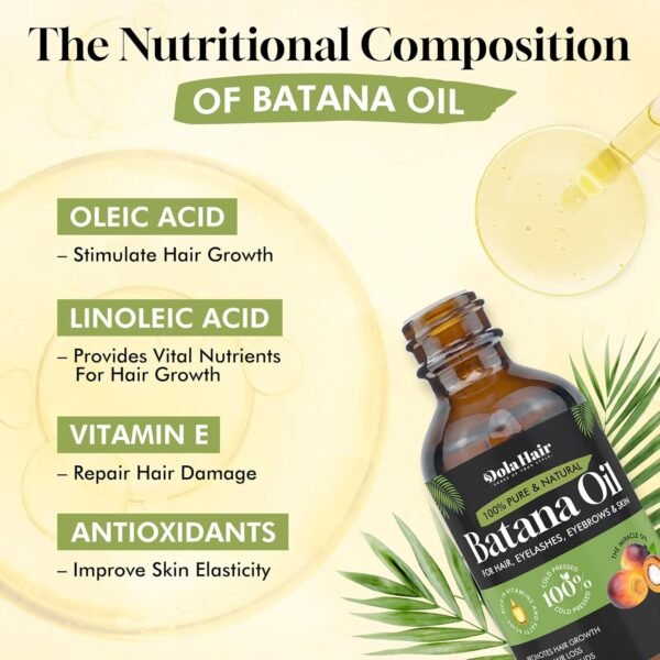 71Uwqnml6L._SL1500_.jpg Batana Oil for Hair Growth Organics Pure Batana Hair Oil 100% Natural Batana Oil Nourishes Damaged Hair Natural Hair Growth Oil and Conditioner Batana Hair Oil 2.02 Fl Oz