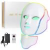 Blue Red Light Theràpy Màsk for Face, 7 Colors led face màsk Light Theràpy, Portable Facial Skin Care Màsk for Face and Neck At Home