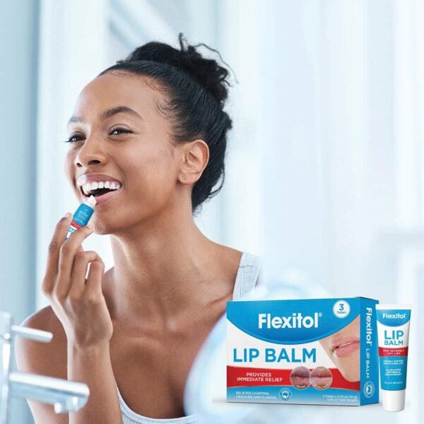 71V37rJOs3L._AC_SL1500_.jpg Flexitol Lip Balm, 0.35 Ounce Tube, Cream White, 3 Count (Pack of 1)