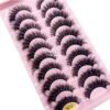 71V3dsEh-eL._SL1000_.jpg HBZGTLAD New 10 Pairs 3D Mink Lashes False Eyelashes Handmade Wispy Fluffy Long Lashes Natural Eye Makeup Tools Eye Lashes(M12)