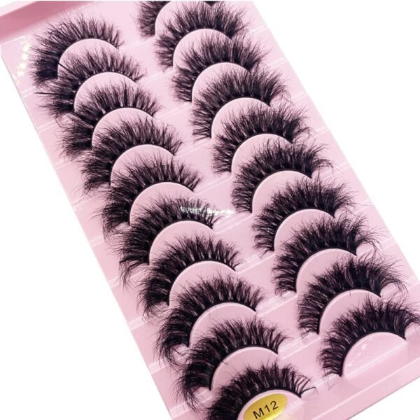 71V3dsEh-eL._SL1000_.jpg HBZGTLAD New 10 Pairs 3D Mink Lashes False Eyelashes Handmade Wispy Fluffy Long Lashes Natural Eye Makeup Tools Eye Lashes(M12)