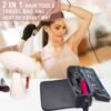71V5lSgzueL._SL1500_.jpg Hair Tools Travel Bag with Heat Resistant Mat Hair Styling Accessories Storage Case for Hair Dryer Flat Iron Straightener Curling Iron Haircare Accessories Travel Essentials for Women
