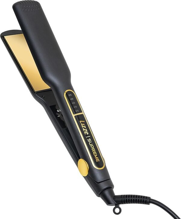71VCxD05EkL._AC_SL1500_.jpg Professional Flat Iron Hair Straightener Plancha De Cabello Professional - Titanium Hair Iron Straightens Frizzy Hair Curls - Sleek Salon Hair Styling Tool - Lizze Supreme 1.5" Pro Straightening Iron