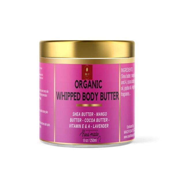 Body butter cream for dry skin, cocoa butter body cream with shea butter and coconut oil, deeply moisturizing and nourishing, 8 fl oz (pack of 1)