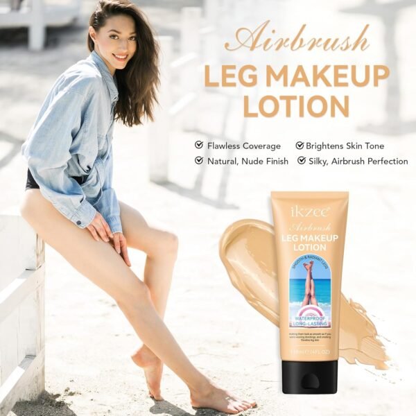 Leg Makeup Concealer, Flawless Body Cover Cream Waterproof Leg Cream, Leg Skin Tattoo Scars Concealer, Suitable for Natural, Healthy Skin Tones (#1)