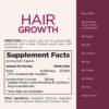 Nature's Bounty Optimal Solutions Hair Growth Supplement with Biotin, Hair Growth Vitamins with Biotin Silicon & Arginine, 1 Per Day, 30 Capsules, One Month Supply