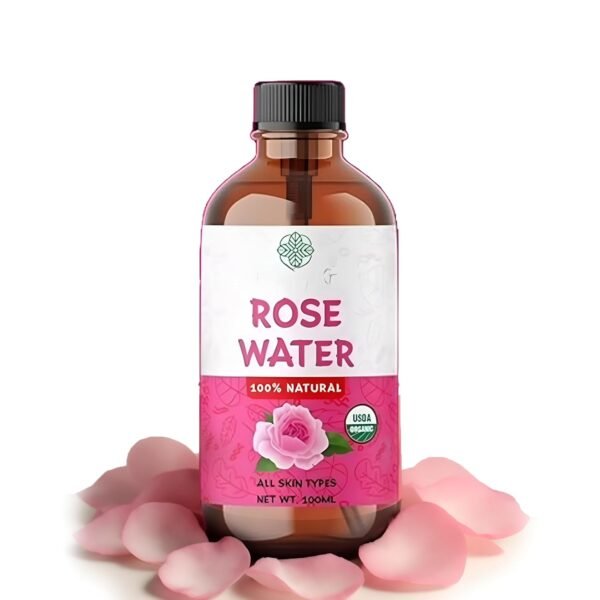 ABBASI & CO Rose Essential Oil– Large 100ml Organic rose oil for Skin, Face and Hair– Anti Ageing & Anti Wrinkle Serum – Cruelty-Free, Vegan, Floral Aroma – Natural Face Moisturizer for All Skin Types