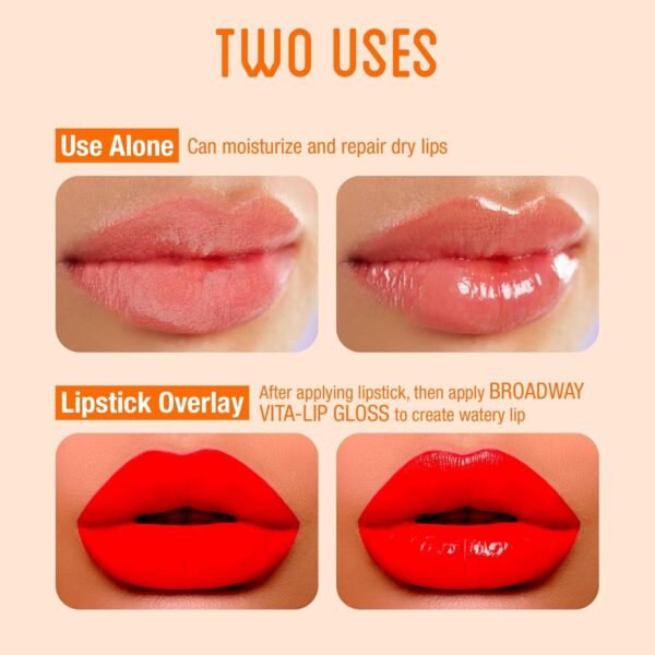 71VjdOfmQL._SL1500_.jpg Ruby Kisses Broadway Vita-Lip Clear Lip Gloss (Mango Butter 6 Pack), Ultra-Hydrating & Soothing Formula with Multi-Vitamin Oils, High-Shine Non-Sticky Finish, Nourishing Glossy Lip Balm Softens Skin