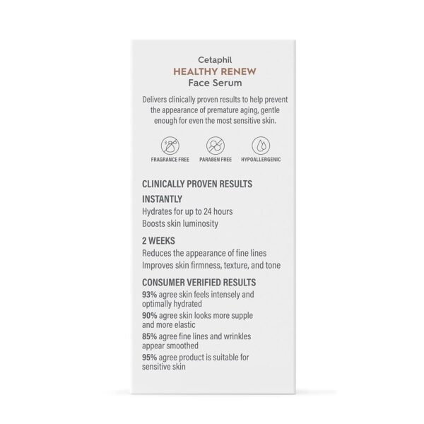 71VnPL4OrfL._SL1500_.jpg Cetaphil Healthy Renew Anti Aging Face Serum 1 Oz, Retinol Alternative Serum for Face with Niacinamide & Peptides, Skincare for Sensitive Skin with Vitamin B Complex, Fragrance Free