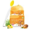 71VwiVVHpL._SL1500_.jpg Turmeric Lemon Lip Scrub with Brush, Lip Scrubber Exfoliator for Dark Lips, Dry, Chapped Lips, Reduce Fine Lines, Natural Nourish Sugar Lip Scrub with Aloe Vera, Deep Hydration Moisturization 100g