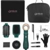 71Vysqkp68L._AC_SL1500_.jpg IG INGLAM Hair Dryer Brush, 4-in-1 Detachable Blow Dryer Brush, Ionic Diffuser Hair Dryer & Styler Volumizer with Oval Titanium Barrel, One-Step Hot Air Blowout Brush, Dark Green