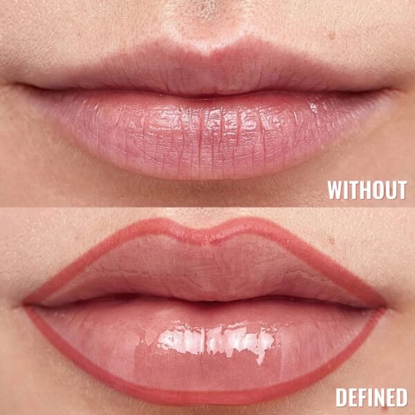 71W0OygDITL._SL1500_.jpg Lip Stain - Lip Liner Stain, Long Lasting Peel Off Lip Stain, Natural Peel Off Lip Liner Stain with Tweezer, Easy to Use, Waterproof, Smudge-proof, Transfer-proof, Nude Pink