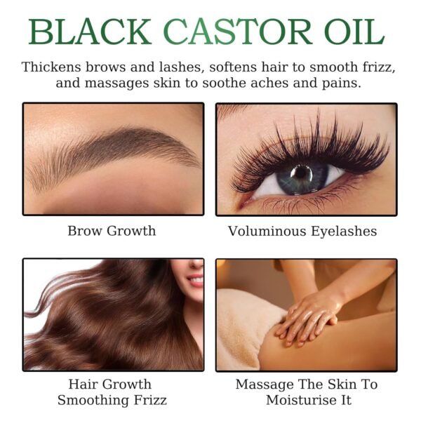71W5nsU-MPL._SL1500_.jpg Jamaican Black Castor Oil - 100% Pure Organic Cold Pressed for Hair Growth, Eyelash/Eyebrow Serum, Scalp and Nail Care, Glass Bottle (2.02 Fl Oz) (small, castor)