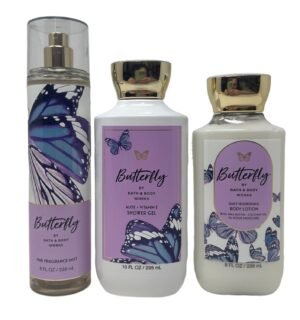 Bath & Body Works Butterfly - Trio - Shower Gel, Fine Fragrance Mist and Body Lotion