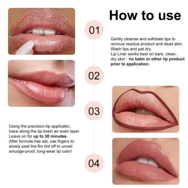 71WEhdUNSoL._SL1500_.jpg Lip Stain Peel Off for Women - 3 Color Set (Nude Brown, Red Brown, Classic Red) | Long Lasting, Waterproof, Non-Sticky, Hydrating | Peel Off Lip Tint Gloss Kit for Teens & Girls