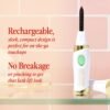 Grande Cosmetics LASH-LIFT Heated Lash Curler, Rechargeable and Travel Friendly, 2 Heat Settings, White