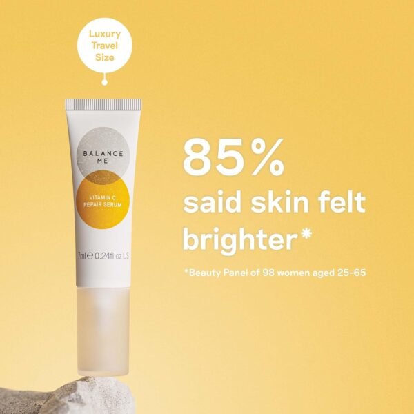 Balance Me Repair Vitamin C Serum 0.24 Fl Oz, With Hyaluronic Acid, Reduce Age Spots & Hyperpigmentation, Anti-Ageing & Hydrating Face Serum