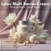 Lotus Multi Barrier Cream - Soothing & Firming Face Moisturizer with Niacinamide, Rice - Calms for Wrinkle Care, Sensitive Skin- fragrance free Korean Skincare for a Lifted Look, 1.69fl oz