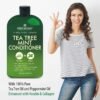 First Botany Tea Tree Mint Shampoo & Conditioner for Men & Women - Pure Tea Tree & Peppermint Oil - Fights Hair Loss, Dandruff, Lice & Itchy Scalp, Promotes Hair Growth - Sulfate Free - 16 Fl Oz x 2