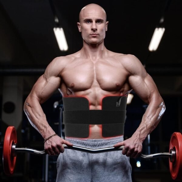 LOVTRAVEL New 31.5'' X 11.8'' LED 660nm Red Light and 850nm Near Infrared Light Therapy Devices Mat Large Wearable Pads Belt Wrap for Body Pain Relief