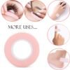 71WokfrJZAS._SL1500_.jpg 6 Rolls Eyelash Tape,Adhesive Fabric Eyelash Extension Tape,Breathable Micropore Fabric Tape for Eyelash Extension Supplies,9 m/10 Yard Each Roll (Pink)