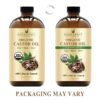 71WrwKDEL._SL1500_.jpg Handcraft Blends Cold-Pressed Organic Castor Oil in Glass Bottle - 16 Fl Oz - 100% Pure and Natural - Premium Grade Carrier Oil for Hair Growth, Eyelashes and Eyebrows - Hair and Body