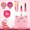 Pretend Makeup Kit for Toddlers Girls Toys Age 3 4 5 6 7 8 Years Old Gifts, Fake Play Makeup Set for Kids Toy 3-5 4-6, Unicorn Princess Little Girl Purse with Make up