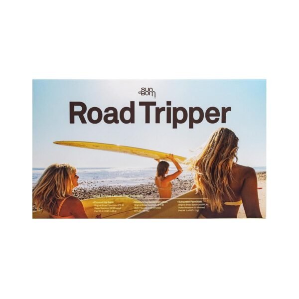 71X0KTmgtL._SL1500_.jpg Sun Bum Road Tripper - Travel Sized Sun Care Pack with Sunscreen Lotion, Face Stick, and Lip Balm - SPF 30 Broad Spectrum UVA/UVB Protection - Hawaii 104 Act Compliant - TSA Friendly