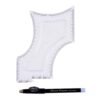 71X5oycoP6L._SL1500_.jpg The Cut Buddy Original Shaping Tool, Clear Beard and Hairline Template with Bonus Tracer Pencil, As Seen on Shark Tank