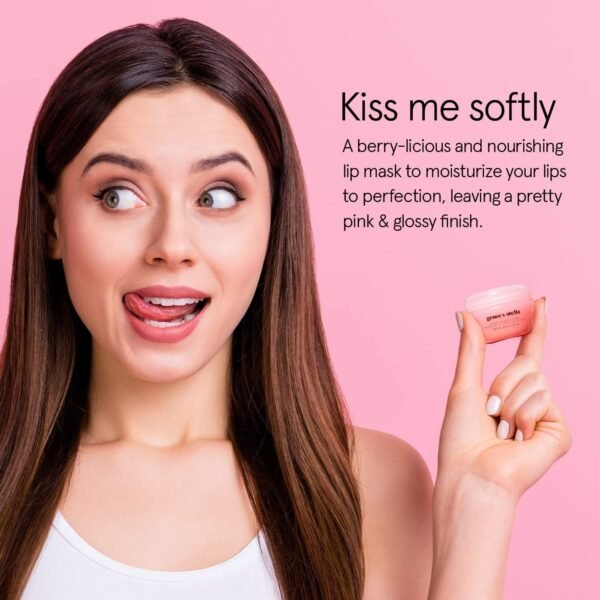 71X9MV5IK5L._SL1500_.jpg Grace & Stella Award Winning Lip Plumper Nourishing Berry Lip Mask - Lip Balm Hydrating - Lip Moisturizer For Very Dry Lips - Overnight Lip Mask & Lip Treatment & Lip Sleeping Mask - Vegan