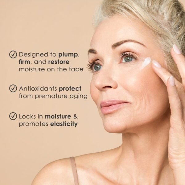 BODY FIRM Crepe Erase Advanced Restorative Facial Treatment, Anti-Aging Skin Care, Face Moisturizer, Firming and Moisturizing Face and Neck Cream, Supports Wrinkles, Original Citrus, 1.7 fl oz