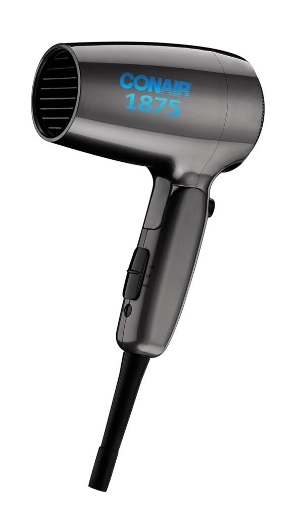 71XK-we2b5L._SL1500_.jpg Conair Travel Hair Dryer with Dual Voltage, 1875W Compact Hair Dryer with Folding Handle, Travel Blow Dryer