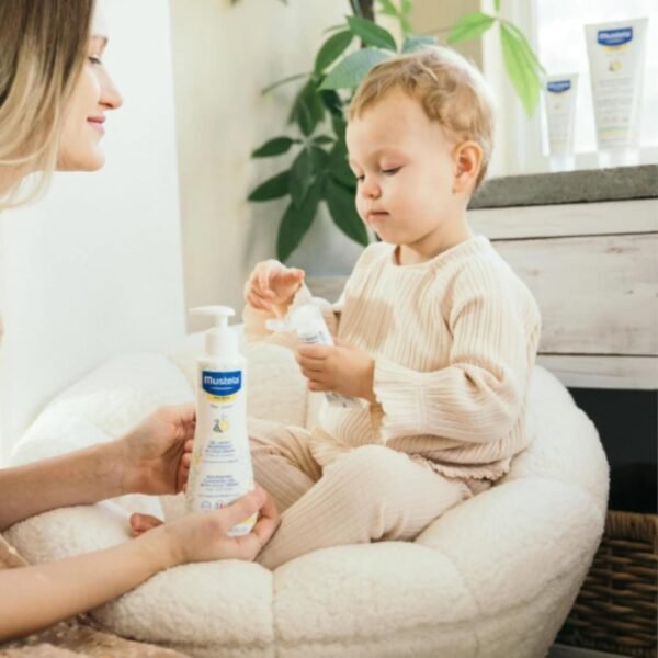 Mustela Baby Nourishing Lotion – Daily Body Lotion for Dry Skin - with Natural Avocado, Cold Cream & Beeswax - 6.76 fl. oz. - Packaging may vary