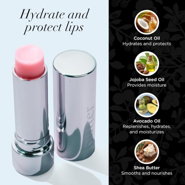 71XQhN9C4L._SL1500_.jpg butter LONDON Lippy Hydrating Lip Balm, Pink Champagne - Lightweight Conditioning Lip Care Product Nourishes, Soothes & Hydrates Dry Lips - Plant-Based Lip Moisturizer for Natural Fresh-Looking Lips