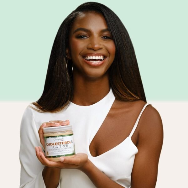 Originals by Africa's Best Cholesterol Tea Tree Oil, Rinse-Out Plus Leave in Conditioner, Repair and Revitalize Damaged, Dry, Overprocessed Hair, 15 oz