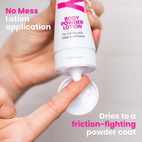 Body Powder Lotion and Deodorant for Women Aluminum Free Powder Cream for Privates Body and Lady Parts Jasmine Rose Scented Feminine Care for Odor and Chafing Relief 4 oz Travel Friendly Tube