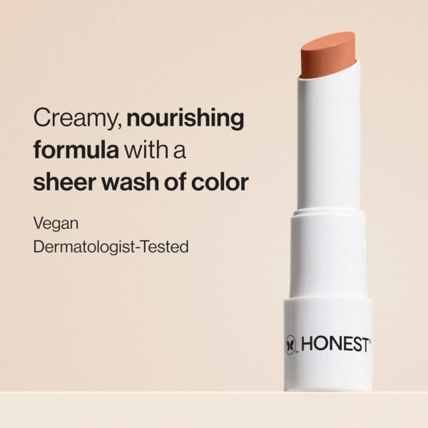 71XlJCdvwBL._SL1500_.jpg Honest Beauty Moisturizing Vegan Tinted Lip Balm | Antioxidant-rich Acai Extracts + Avocado Oil | Paraben Free + Cruelty Free | Lychee Fruit