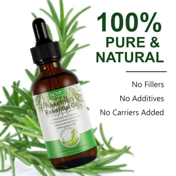 71Xn5wt1CL._SL1500_.jpg 2 Pack Rosemary Oil for Hair Growth, Natural Essential oil with Aromatic Experience, Organic Pure Rosemary Essential Oil for Beard Growth, Eyelash Care, Nourishes the Scalp, Skin Care