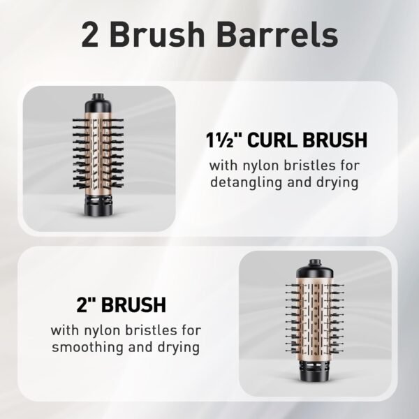 71XwPKlproL._AC_SL1500_.jpg Beautimeter Hair Dryer Brush 3-in-1 Hair Styler, Rotating Blow Dryer Brush with 2-Inch and 1.5-Inch Brushes