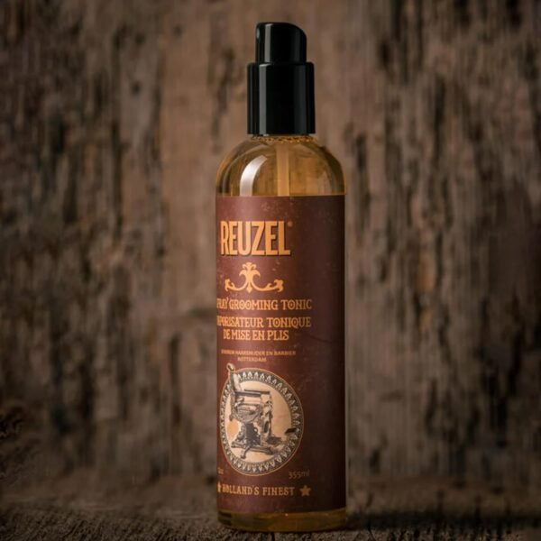 71Y058a53CL._SL1500_.jpg Reuzel Hairspray Grooming Tonic - Subtle Apple, Peppermint Fragrance - Perfect For Blow Drying - Ideal For Volume, Lift And Texture - Low Shine - Protects Hair From All Thermal Styling