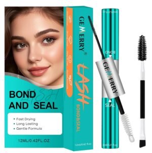 GEMERRY Lash Bond and Seal Waterproof 12ml Lash Cluster Glue for Eyelash Clusters Long Lasting for 72-96 Hours Eyelash Glue for Self Use at Home