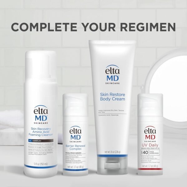 EltaMD Skin Restore Body Cream, Fragrance-Free Lotion for Women with Hyaluronic Acid and Niacinamide, Body Moisturizer, 8 oz Tube