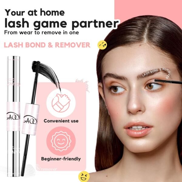71YBNxV77rL._SL1500_.jpg GAQQI Lash Bond and Remover 2 in 1, Waterproof Lash Cluster Glue & Lash Remover, Super Strong Eyelash Glue 72h+, Fast Removal No Residue