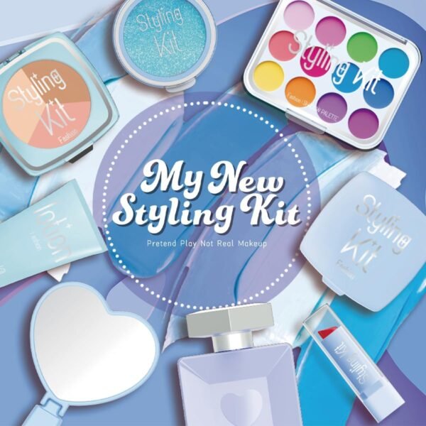 Makeup Kit Play Set, Pretend Makeup Toys for Girls Gifts 3-5 Years Old (Not Contains Real Cosmetics)