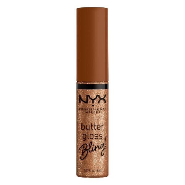 71YFW82ygeL._SL1500_.jpg NYX PROFESSIONAL MAKEUP Butter Gloss Bling Lip Gloss, Non Sticky and Shiny Vegan Lip Makeup - Shimmer Down