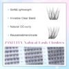 71YIFz6gRPL._SL1500_.jpg Lash Clusters Wispy Eyelash Clusters Natural CC-Curly Cluster Lashes zanlufly Wispy Individual Lashes 180Pcs Eyelash Extension 10 12 14MM DIY Lash Extension